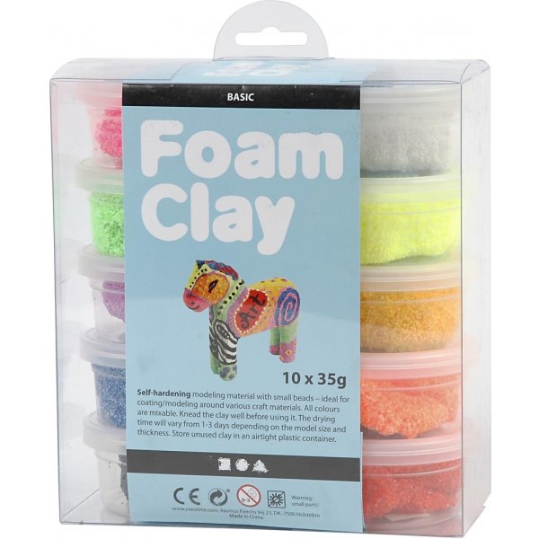 Foam Clay® - sekavärit 10 x 35 g Foam Clay® - sekavärit 10 x 35 g