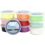 Foam Clay - sekavrit - glitter - 10 x 35 g