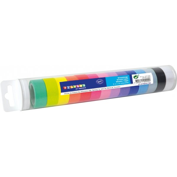 Washitape iso pakkaus - 14 kpl