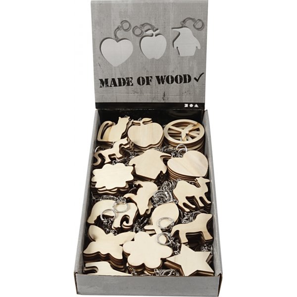 Avaimenper puisella kyltill - 128 kpl