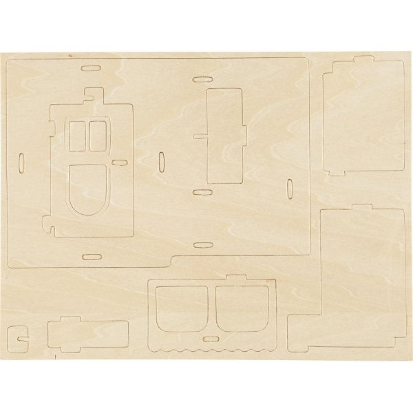 3D Rakennushahmo - Talo kuistilla