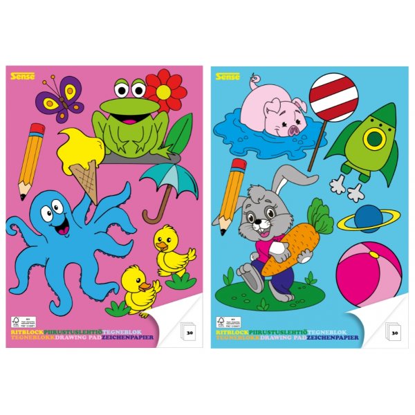Piirustuslehtiö A4 Sense - 30 arkkia Piirustuslehtiö A4 Sense - 30 arkkia