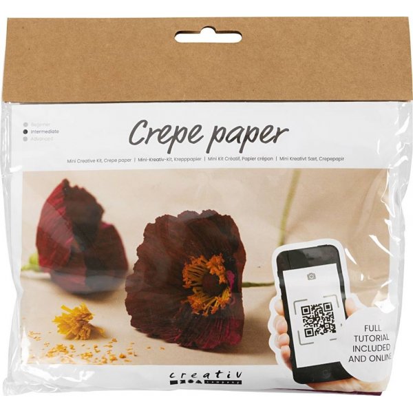 Mini DIY Kit Kreppipaperi - Unikko