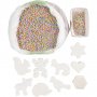 NABBI BioBeads Classroom Set - Helmiä ja helmilautasia eri aiheilla