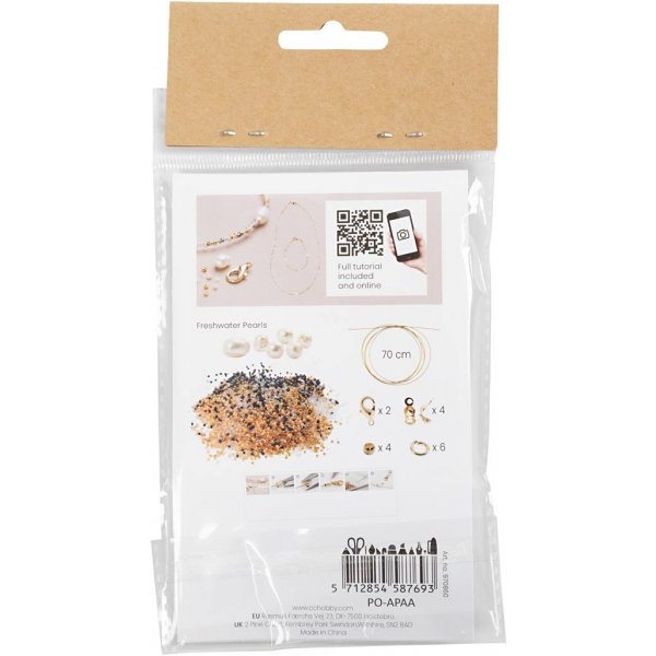 Mini DIY Kit -korut - Rannekoru ja kaulakoru, jossa lukko Mini DIY Kit -korut - Rannekoru ja kaulakoru, jossa lukko