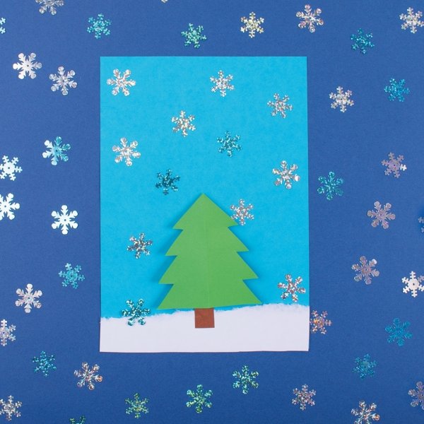 Paljetteja lumihiutaleita