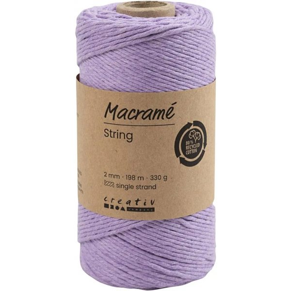 Makramlanka, violetti, 198 m