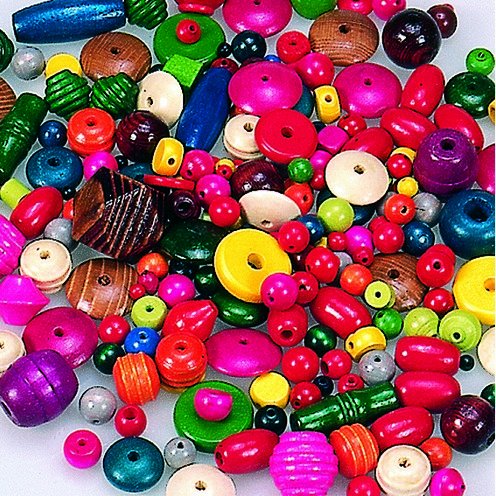 Puiset helmet sekoitus