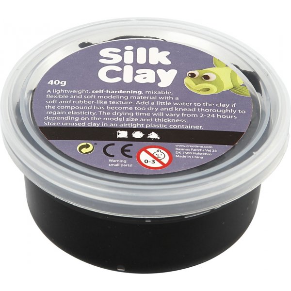 Silk Clay - musta - 40 g