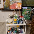 Asiakaskuva Akryylimaali W&N Galeria 500ml - 447 Oliivinvihre�