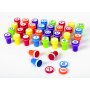 Postimerkit - kirjaimet & numerot - 35 kpl