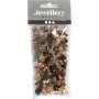 Harmony viisteiset muovihelmet - sekoitettu - kultainen - 50 g