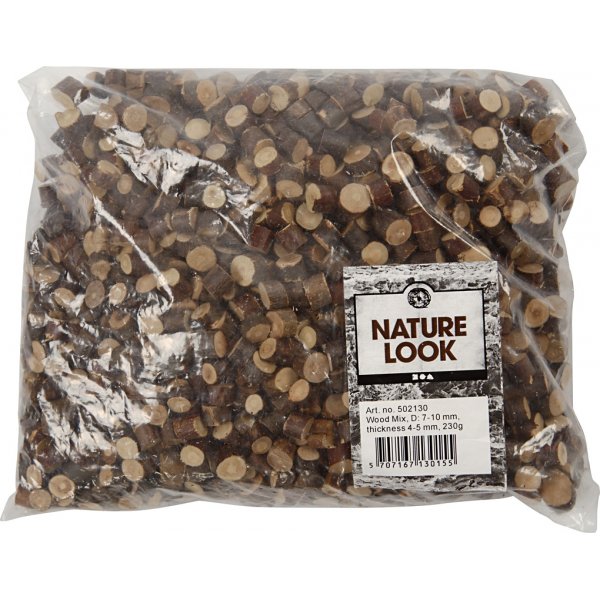 Puulevyt - Ø7-10 mm - 230 g Puulevyt - Ø7-10 mm - 230 g