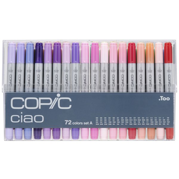 Copic Ciao -setti - 72 kynää - Setti A Copic Ciao -setti - 72 kynää - Setti A