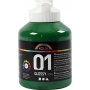 Koulumaali - Akryyli - tummanvihre - kiiltv - 500 ml
