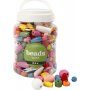 Puiset helmet - keskikokoiset - sekoitettuja vrej ja kokoja - 400 ml