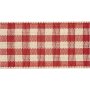 Ruudullinen nauha - vanha punainen/valkoinen - 25 m