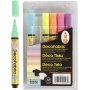 Deco tekstiilikynt - 3 mm - neonvrit - 6 kpl