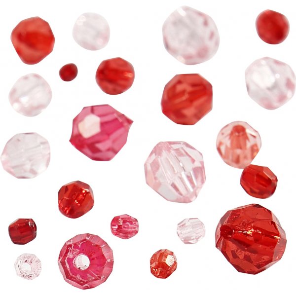 Harmony viisteiset muovihelmet - sekoitettu - punainen harmonia - 45 g