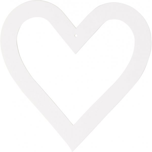 TeACH Me Heart -kehykset - valkoinen - 16 kpl