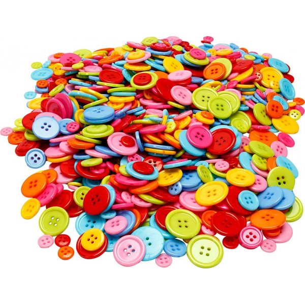 Painikkeiden sekoitus - 4 reik - 500 g