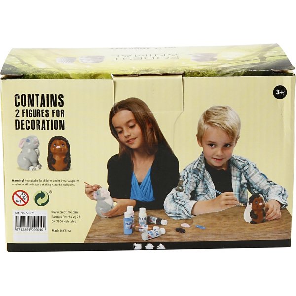 Sstv elin - valkoinen - siili ja jnis - 2 kpl