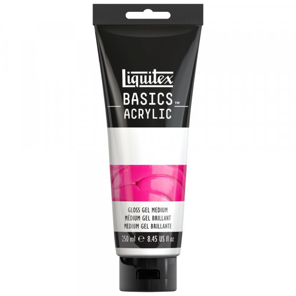Akryyliväliaine - Liquitex Basics -lisäaineet - 250ml - Tub Gloss Gel Medium