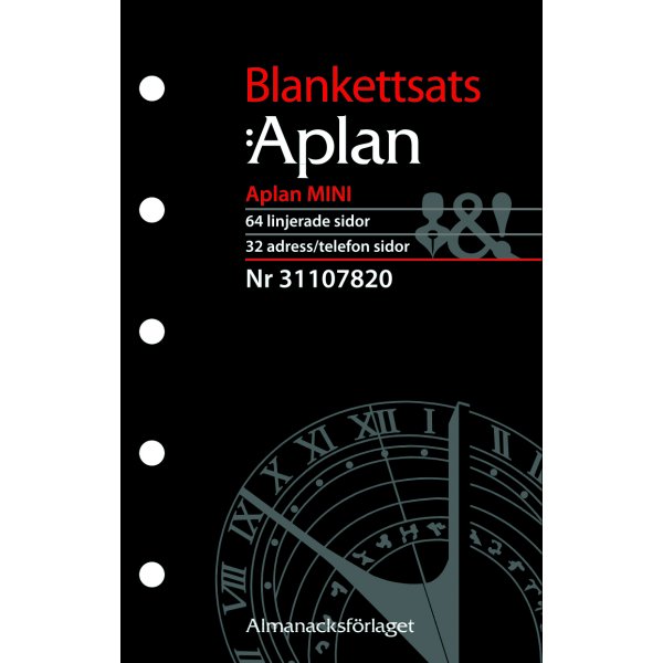 Jrjestelmkalenteri - Mini Form setti - Almanacksfrlaget