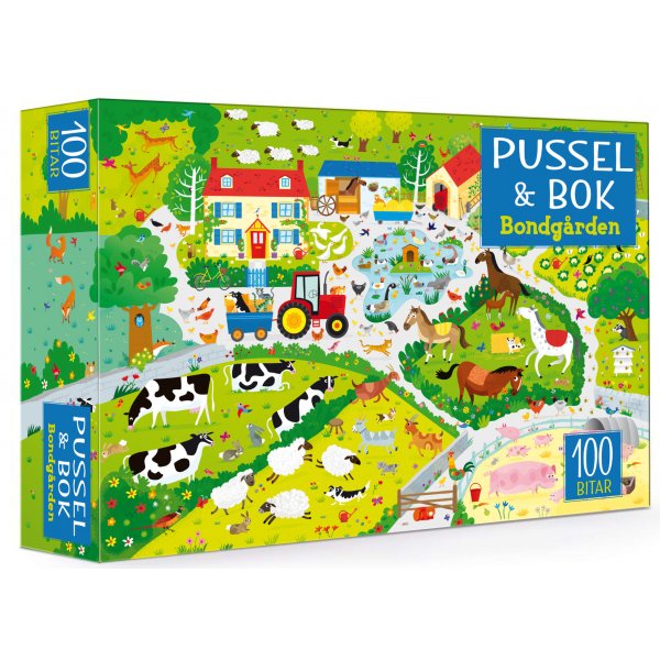 Pulmakirja - Palapeli ja kirja: Maatila (100 kpl)