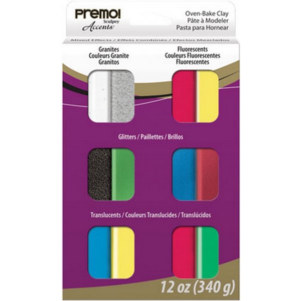 Clay Premo Mixed 28g - 12 vri