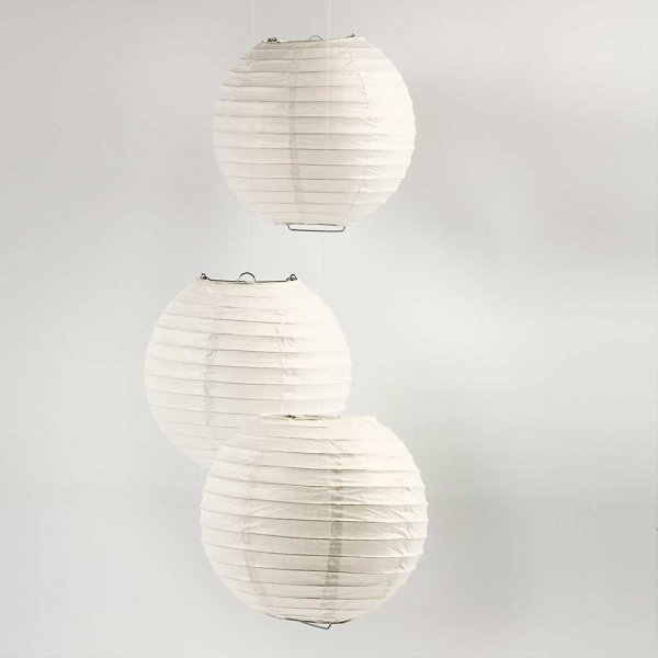 Paperilamppu - valkoinen - Pyöreä - Ø20 cm Paperilamppu - valkoinen - Pyöreä - Ø20 cm