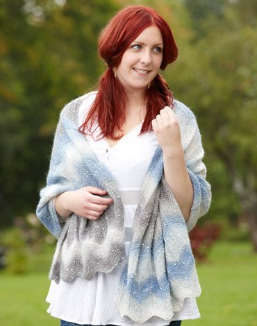 Neulekuvio - Soikea huivi