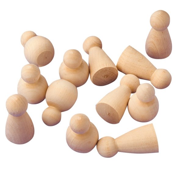 Puiset hahmot 50 kpl 40 & 47 mm