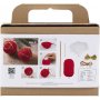 DIY Kit Crochet - punainen - joulukuusenpallot