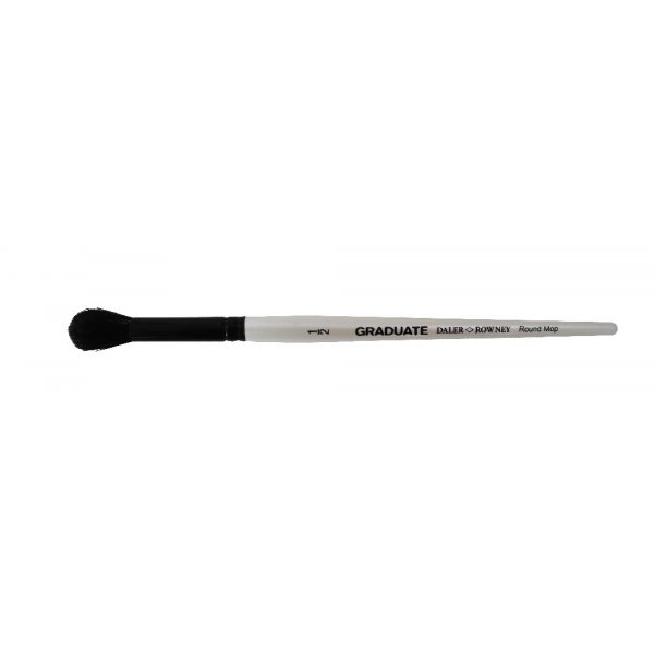 Akryyliharja Graduate Black Goat Hair Oval Wash