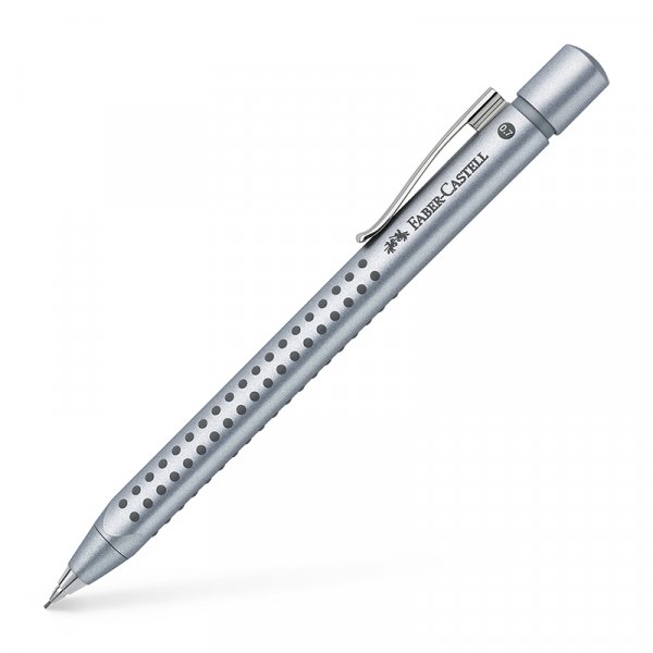 Kuulakärkikynä - Faber-Castell - Mekaaninen kynä - Grip 2011 - 0,7 mm hopea
