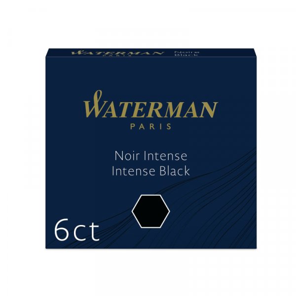 Mustepatruuna Waterman Cartridge International - 6 kpl