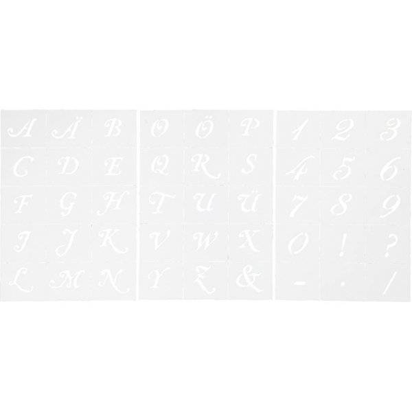 Mallit - kirjaimet ja numerot - A5 - 3 arkkia