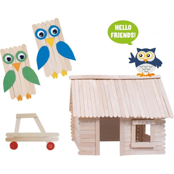 Puiset tikut laatikossa - 1000 kpl