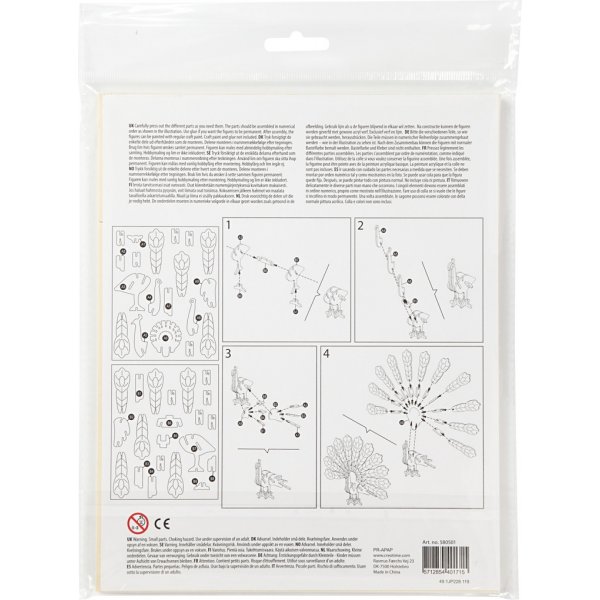 3D-rakennushahmo - riikinkukko