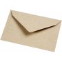 Kierrtetty kirjekuori - luonnollinen - 7,8 x 11,5 cm - 50 kpl