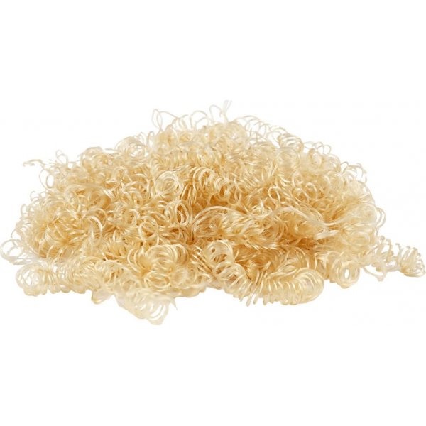 Kiharat nuken hiukset - vaaleanruskeat - 15 g