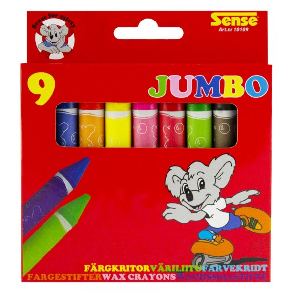 Crayons Sense Jumbo - 9 v�riliidua