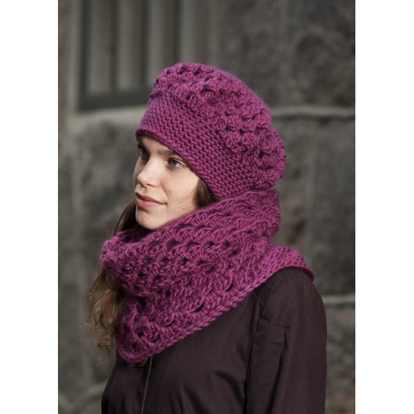 Virkattu kuvio - Virkattu pipo ja huivipoolo