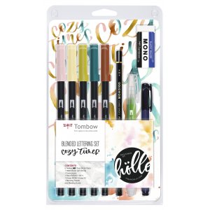 Sekoitettu kirjainsetti Tombow Cozy Times