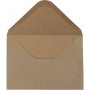 Kierrtetty kirjekuori - luonnollinen - 11,5 x 16 cm - 50 kpl