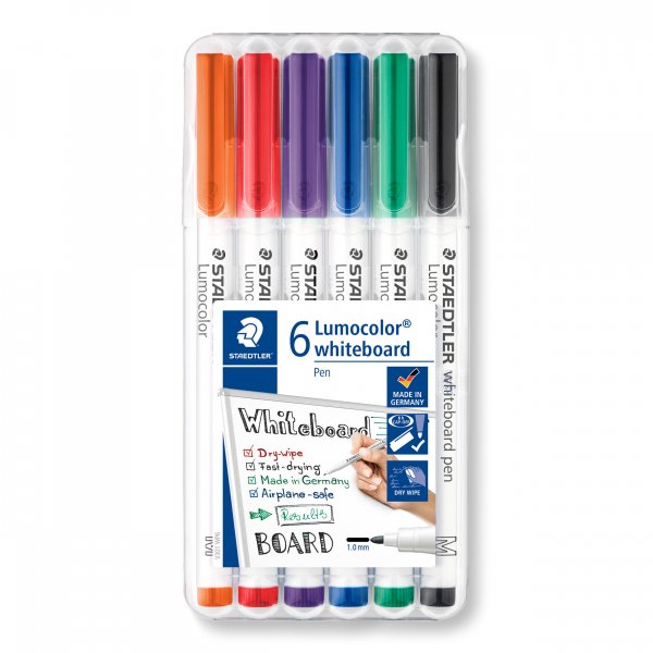 Valkotaulukynt Lumocolor 1mm - 6 kyn