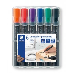 Pemanent Marker Lumocolor 2 mm - 6 kynää Pemanent Marker Lumocolor 2 mm - 6 kynää