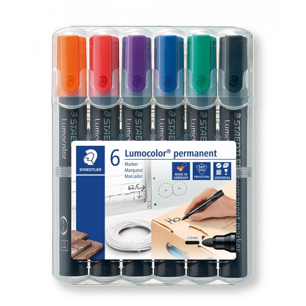 Pemanent Marker Lumocolor 2 mm - 6 kyn