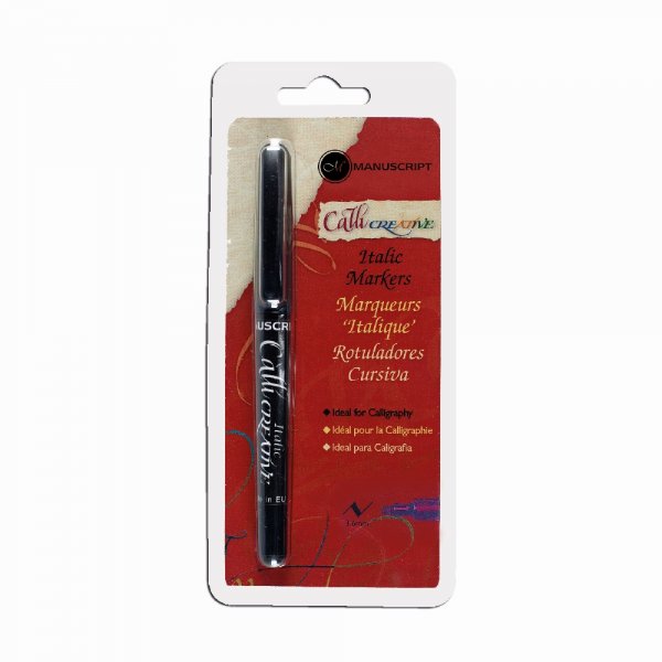 Kalligrafiamerkit mustat - levet (3,6 mm)